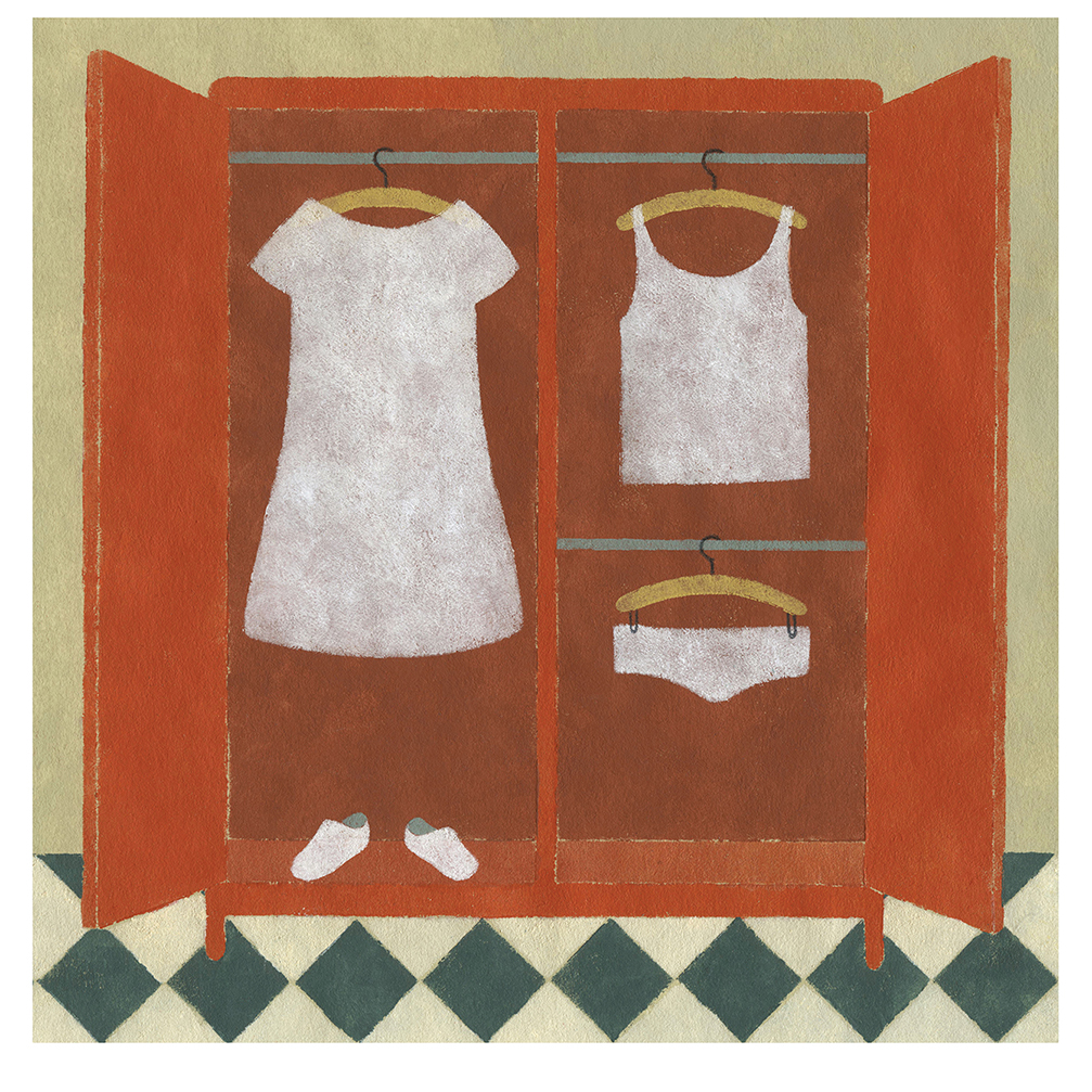 Ilustración armario ropero de Elena Odriozola
